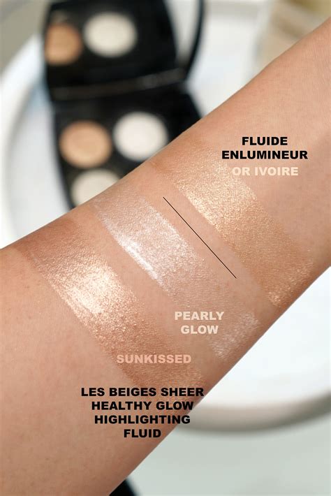 chanel les beiges highlighting fluid pearly glow